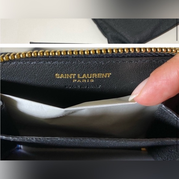 Saint Laurent Cobalt Glitter Card Wallet Brand New! (Price firm) - Picture 8 of 10